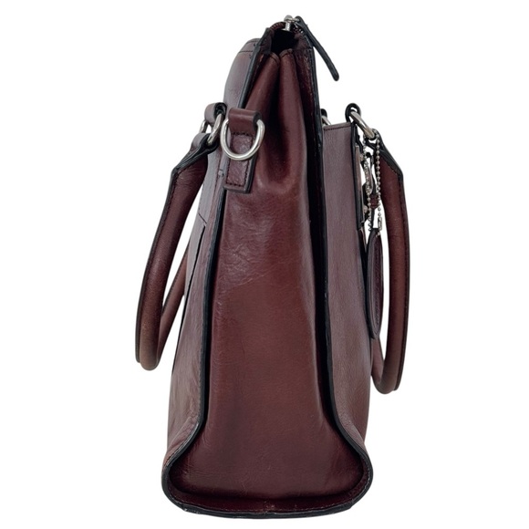 Wilsons Leather Computer Bag Attache 100% Genuine Leather Oxblood Red/Brown - Picture 4 of 13